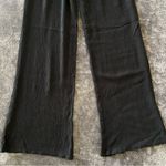 Three Dots Black Gauze Wide-Leg Pants Photo 4