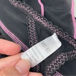 Lingerie Micro Skirt ruffle mesh garter womens Black Pink (medium) y2k boudoir Photo 2