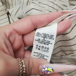 Free People  Striped Button Front Strapless Dress Photo 4