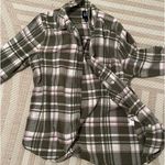 Gap Green pink  flannel plaid womens large   Photo 0