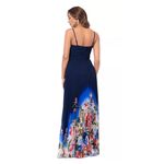 XScape Women's Sunburst Floral-Ombré Long Dress Size 4 Party Cocktail Formal Photo 1