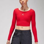 Jordan  FLIGHT CROPPED LONG SLEEVE NWT Photo 0