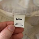 BDG Urban Outfitters Off White Cotton Cargo Pants Wide Leg Women's Size 2 Photo 9