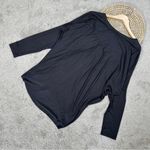 Athleta NWT Threadlight Asym Relaxed Longsleeve Shirt in Constellation Black XL Photo 4