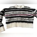 Venus  cream‎ & black cropped bulky sweater XS Photo 4