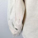 THREAD & SUPPLY | Ivory Ecru Corduroy Shacket Shirt Jacket Button Raw | Small Photo 6