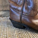 Old West  Brown Cowboy Boots Size 5‎ Photo 4