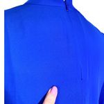 Amanda Uprichard  Amherst Choker Tie Neck Bell Sleeve Mini Dress Royal Blue Small Photo 12