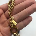 Kate Spade  Black Gold Rhinestone Statement Jewelry‎ Ball Round Photo 2