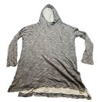 Free People Beach In A Hurry Hoodie Women's Gray Size M/L Open Slit Sweater Photo 0