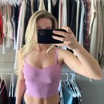 ZARA Pink  Crop Top Photo 1