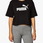 Puma Women's Black Crop Top size small Photo 2