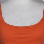 Aerie Orange Cropped Bikini Top NWT Size Medium Orange Textured Swim Top Photo 3