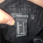 Forever 21 cuffed paper bag tie black denim shorts Photo 2