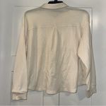 Kittenish  Ivory Waffle Knit Button Down Shirt Small Photo 1