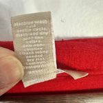 Banana Republic Red V Neck Top Large Long Sleeve Holiday Quiet Luxury Capsule Photo 2