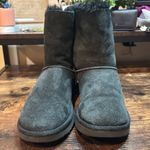 UGG  Bailey Bow Black Suede Boots size 6‎ Photo 4