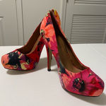 Angeles Shoes women’s floral Fiona pumps — size 7 Pink Photo 0