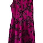 Enfocus Studio hot pink and black paisley pleated dress Photo 0