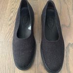 Tod's NWOT Canvas Lug Sole Block Heel Round Toe Shoe in Charcoal Grey 8.5 US Photo 3