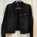 We The Free  Black Denim Jacket Photo 0