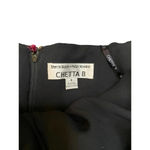 Chetta B  Bustier Floral Pattern Halter‎ Top Back Zip Closure Pink Black Womens 6 Photo 1