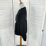 Vinyl Icons GenX‎ Blondie Graphic Print Fringe Back Sweatshirt Black Large Black Photo 2