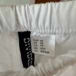 H&M  Divided White Cotton Drawstring Parachute Wide Leg Pants Size XS Photo 3