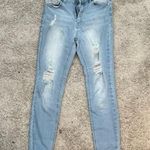 Blue Spice Women's Light Blue Distressed Jeans Photo 0