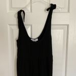 Petal and Pup Black Ayla Linen Jumpsuit Wide Leg Tie Shoulder XS Photo 1