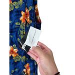 Vintage Jamie Brooke 90s Blue Flower Print Maxi Dress Size 13 Photo 3