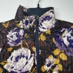 Lands' End  Light Jacket Womens Medium Primaloft Floral Quilted Full Zip Pockets Photo 4