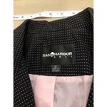 Sag Harbor  Women Skirt Suit Lined Black & Pink Long Sleeve 2 Pocket 4 Button S 4 Photo 10