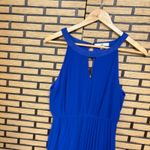 YA Los Angeles  Blue And White Pleated Maxi‎ Dress Size Medium Photo 2