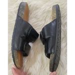 Soulmates Solemates Sz 9 Slide On Double Padded Straps Sandals in Black Tan Photo 3