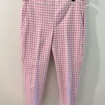 J.Crew NWT  Martie Purple Gingham Trousers Size 10 Photo 0