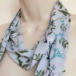 Mixit š blue floral oblong neck tie skinny wrap Photo 1