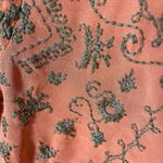 Free People  Burnt Orange Embellished 3/4 Sleeve Blouse XS Excellent Condition Photo 1