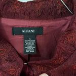 Alfani  Deep Red Women's Blazer Sz 14 Textured Silky Fabric Lined Photo 5