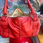 Salvatore Ferragamo  Red Leather Shoulder Bag Photo 9