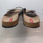 Unionbay Melissa 10M Cork Sole Floral Sandals Shoes in Black Multi Photo 5