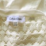 Calvin Klein  Womens Crochet Shoulder Tunic Cover Up Drawstring Dress Sz S/M Photo 6