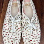 Keds  for Kate Spade Lips Pink Red Pattern Sneakers Size 8.5 GUC! Photo 0