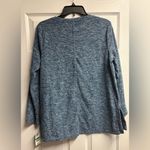 Style & Co NWY . Heathered Blue Fleece Pullover Size Petite Large Photo 3