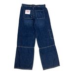 Celebrity Pink Women Blue Denim Jeans Size S Wide Leg Mid Rise Zip Closure Gardener Jeans Photo 5