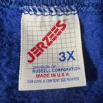 Vintage Indiana home USA map Appliqué sweatshirt Oversized Crewneck teacher 3X Blue Photo 3