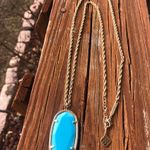 Kendra Scott Turquoise And Gold Necklace Photo 0