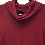 Chico's  Cashmere Sweater Large Or 2 Burgundy‎ Cowl Neck Photo 2