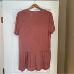 NWT Artesia Dusty Rose Pink Babydoll Top Size Large Lace Stretch Boho Bl… Photo 1