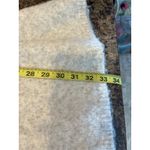 Klesis NEW Large Wool Blend Fit Flare Turtleneck Mini Sweater Dress Gray Cream Photo 5